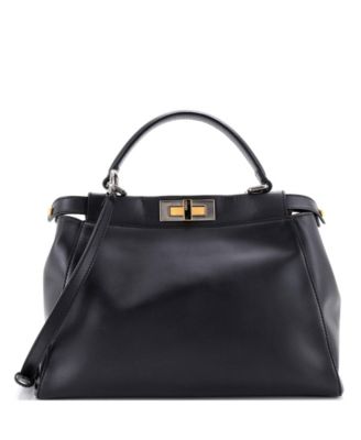 Regular Peekaboo Leather Shoulder Bag