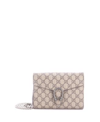 Dionysus Small GG Coated Canvas Chain Wallet