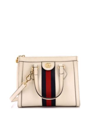 Small Ophidia Top Handle Leather Tote