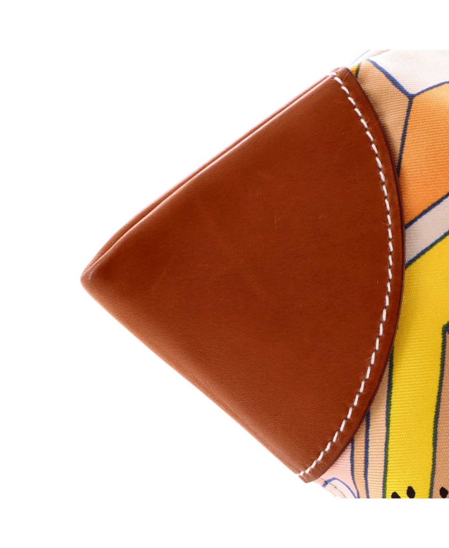 Pre-Owned Hermes PM Silky City Bag Printed Silk and Leather