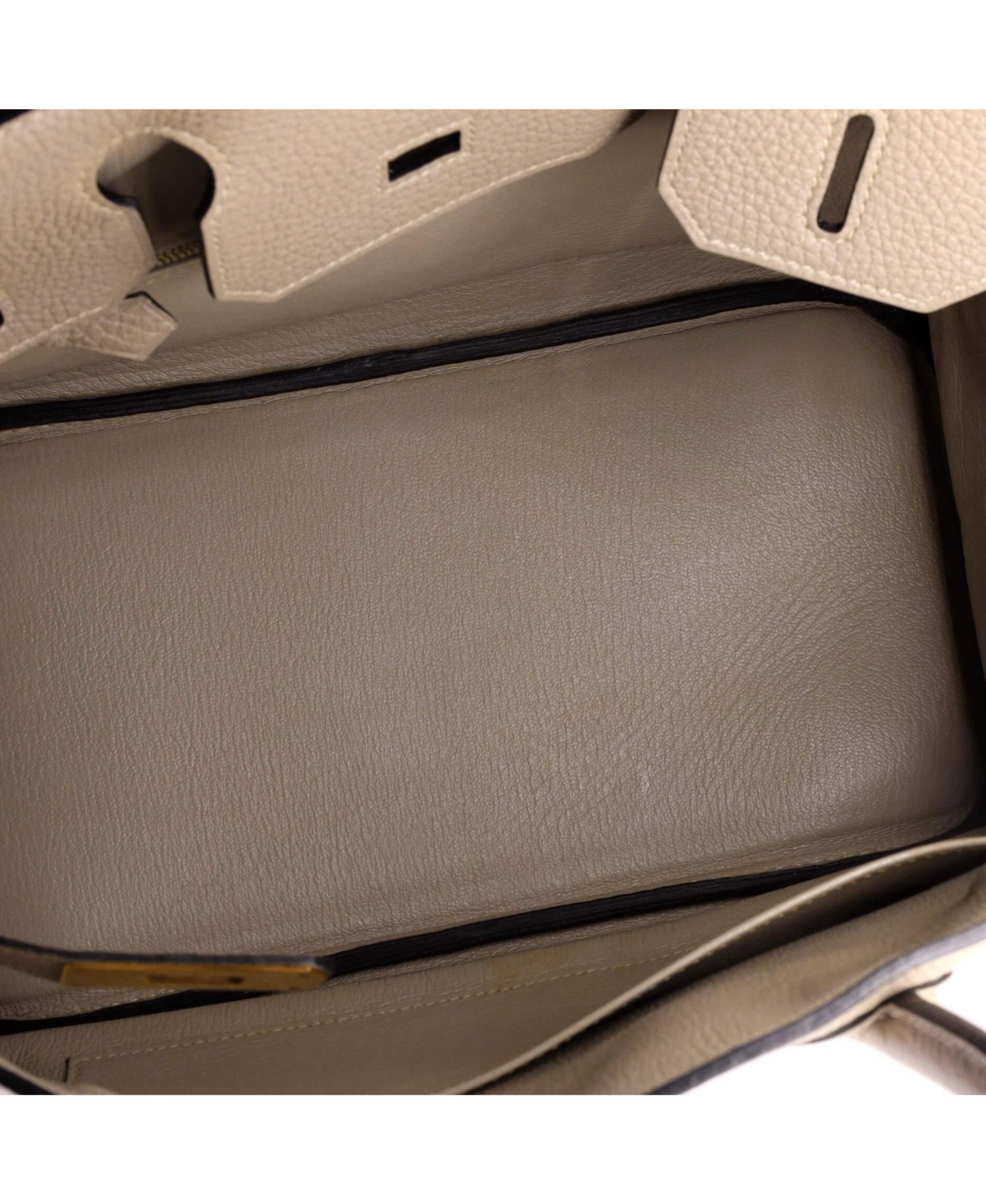 Pre-Owned Hermes Birkin 30 Handbag Grey Togo with Gold Hardware