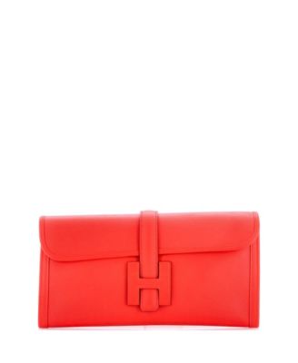 Pre-Owned Hermes 29 Jige Elan Clutch Evercolor