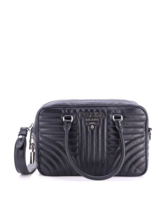 Medium Bowling Bag Diagramme Quilted Leather