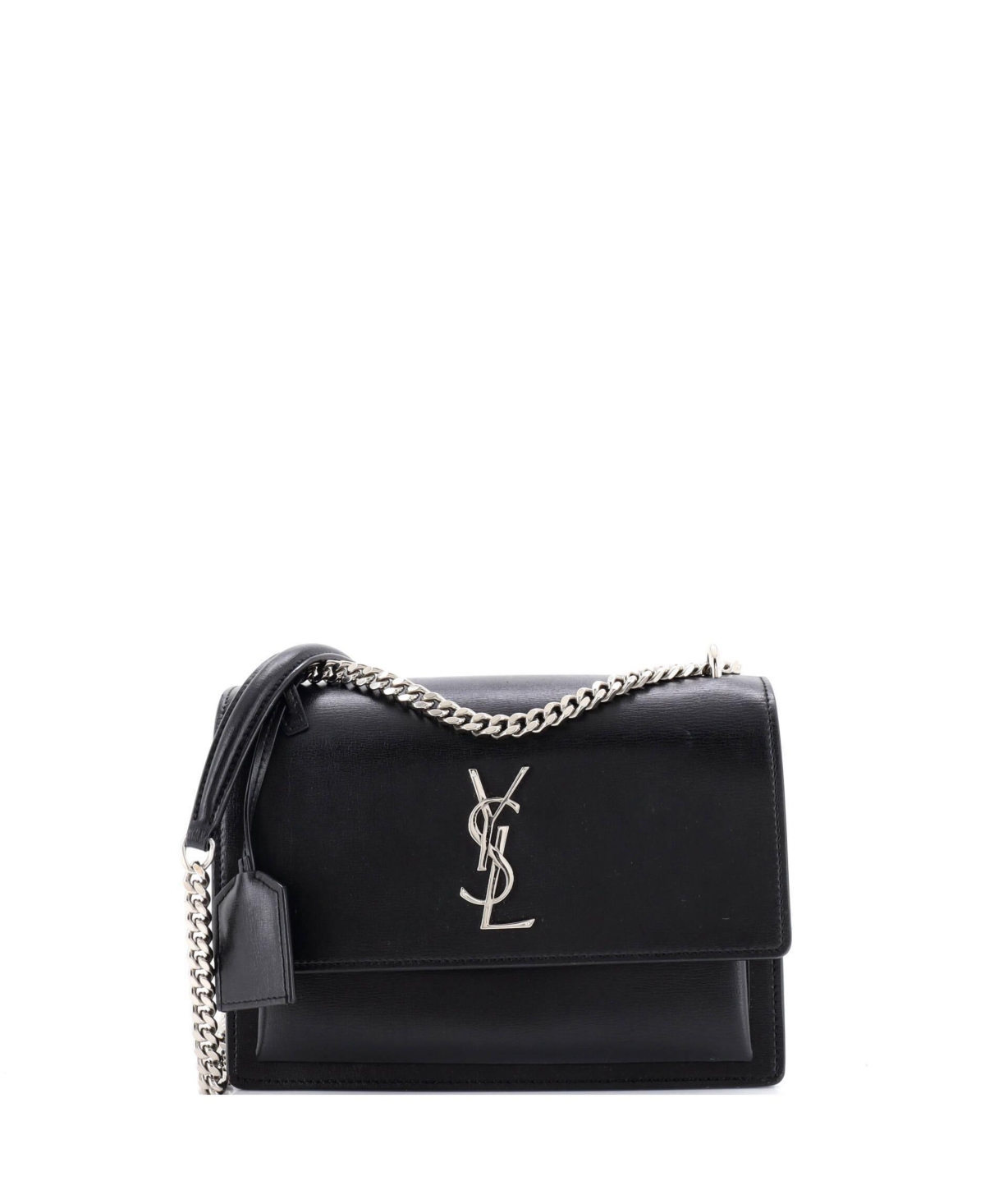 Pre-Owned Saint Laurent Medium Sunset Crossbody Bag Leather - Black