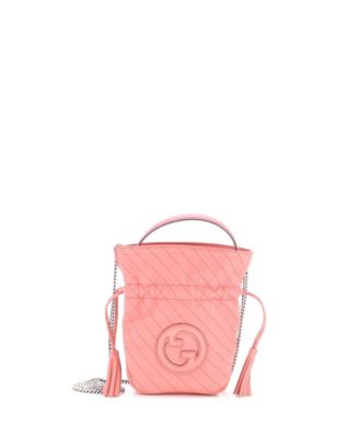Mini Blondie NM Bucket Bag Diagonal Quilted Leather