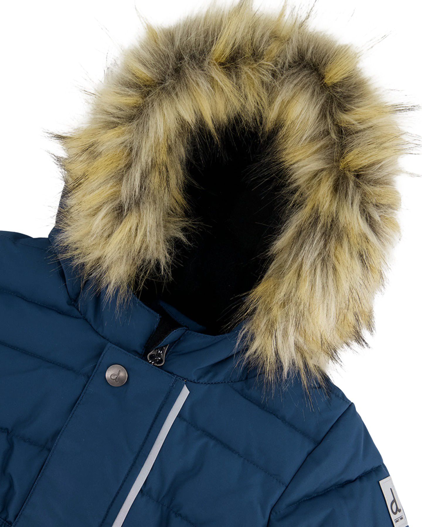 Комбинезон Deux par Deux Unisex Original One Piece Puffy Snowsuit with Removable Mittens and Boots. для мальчиков-малышей, цвет: Тёмный синий — фото 3