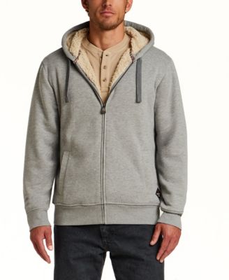 Men's Full-Zip Sherpa-Lined Fleece Hoodie