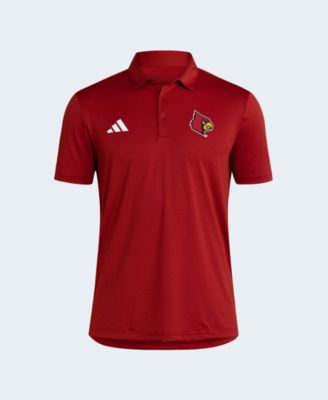 Men's Red Louisville Cardinals Ultimate 365 Stripe Polo Shirt