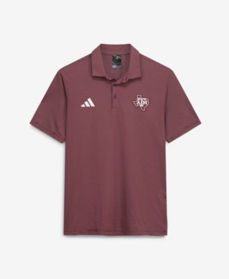 adidas - Men's Maroon Texas A&M Aggies Ultimate 365 Stripe Polo Shirt Maroon