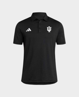 Men's Black Indiana Hoosiers Ultimate 365 Stripe Polo Shirt