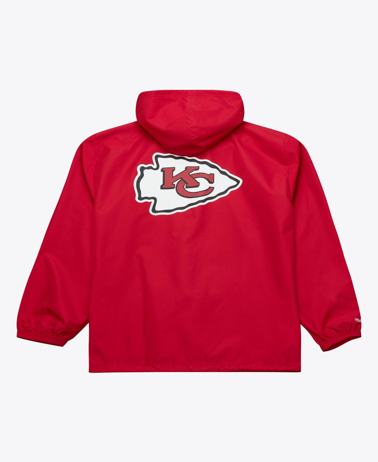 Men's Red Kansas City Chiefs Coaches Full-Snap Hooded Windbreaker Jacket