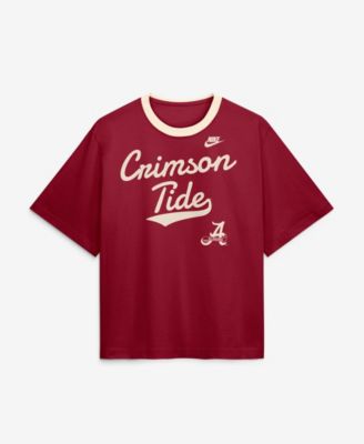 Women's Crimson Alabama Crimson Tide Legacy Fight Song Boxy T-Shirt