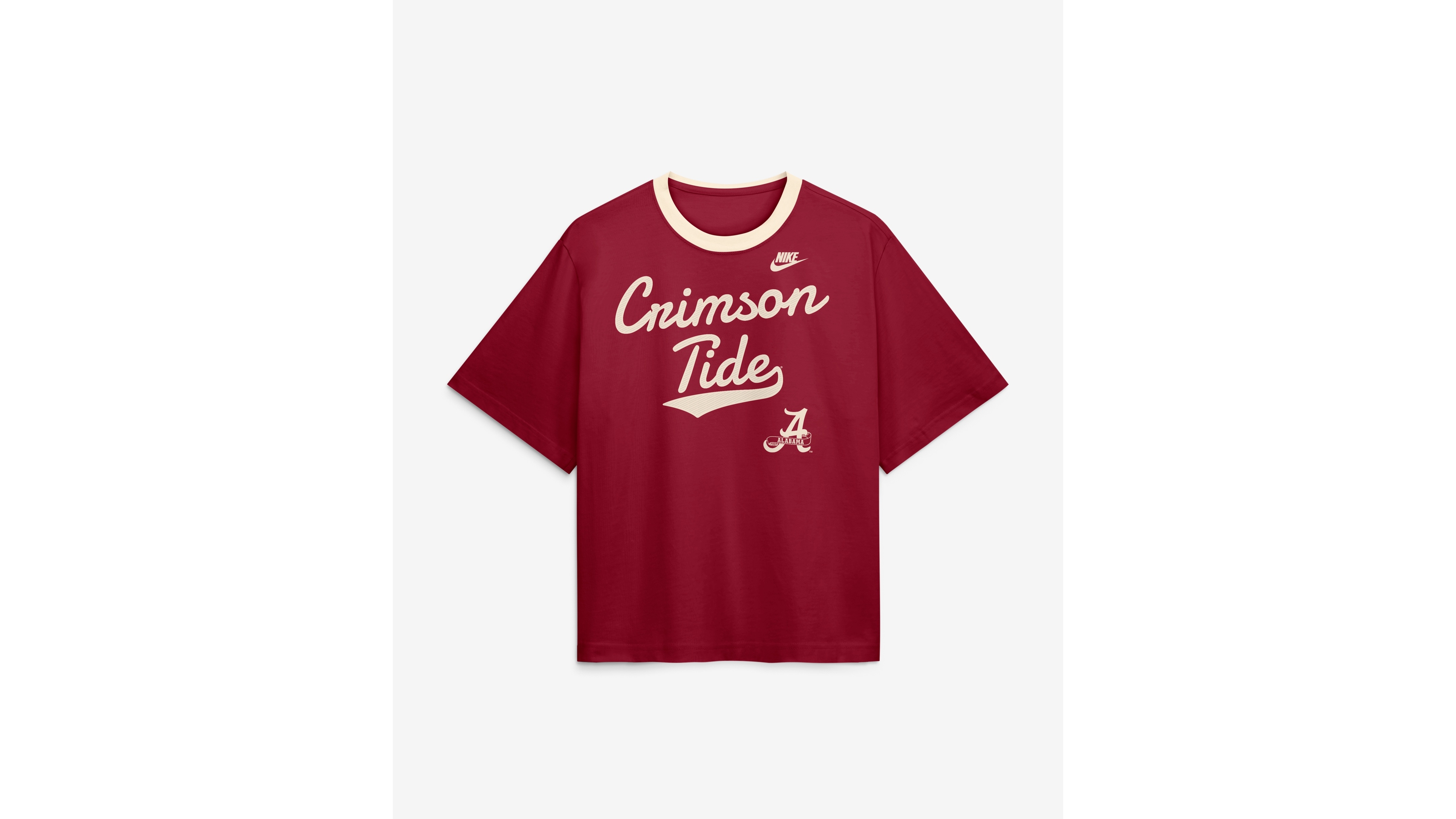 Nike Women's Alabama Crimson Tide Legacy Fight Song Boxy Dropped Shoulder T-Shirt