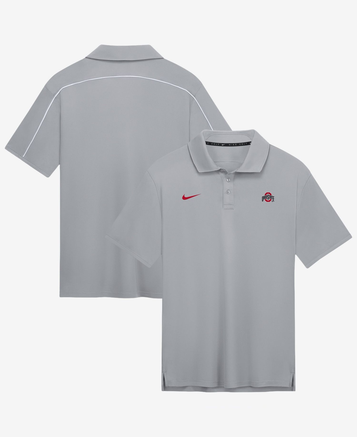 Men's Gray Ohio State Buckeyes Par Dri-FIT Polo Shirt