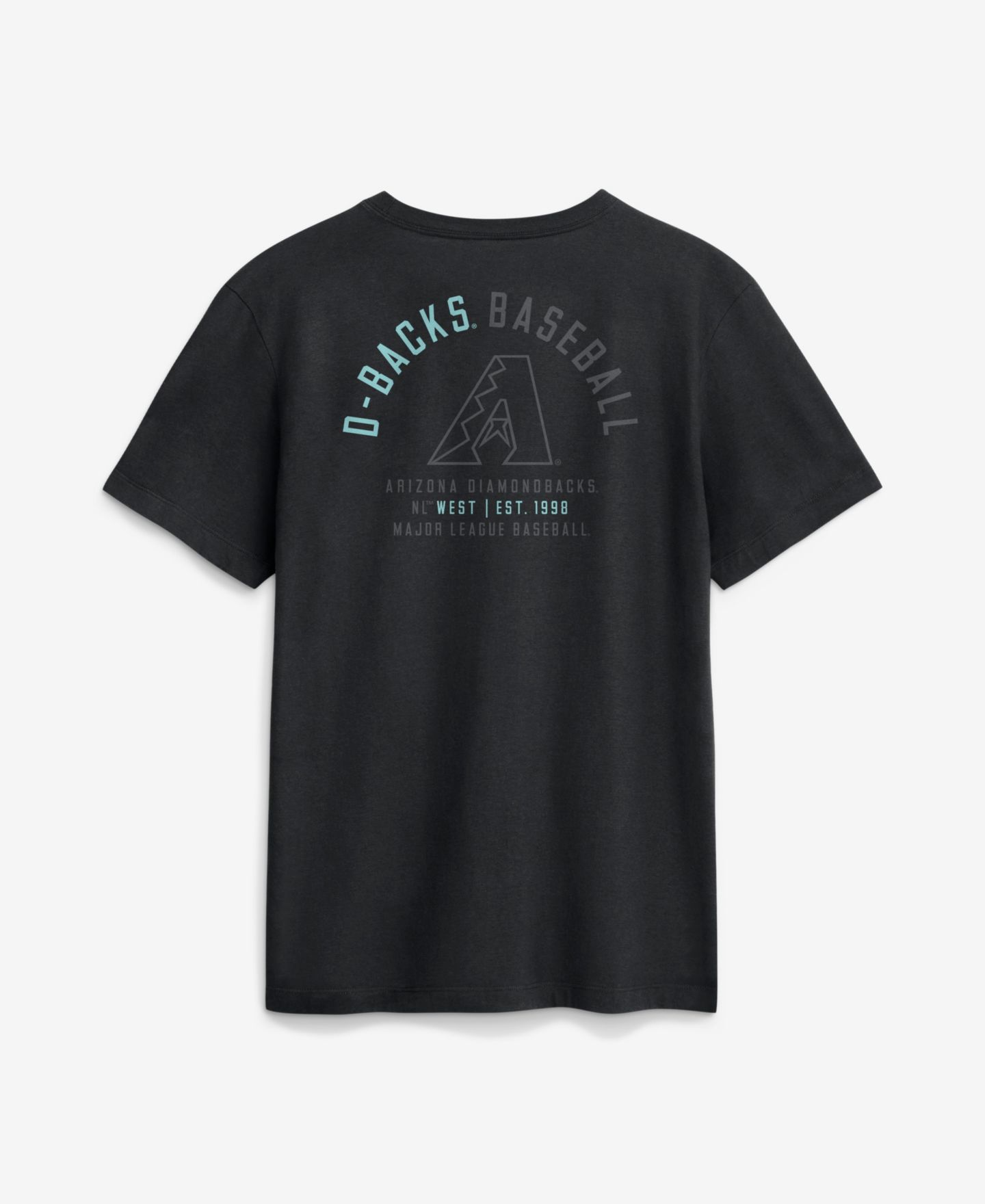 Мужская футболка Nike Black Arizona Diamondbacks Split Logo — фото 2