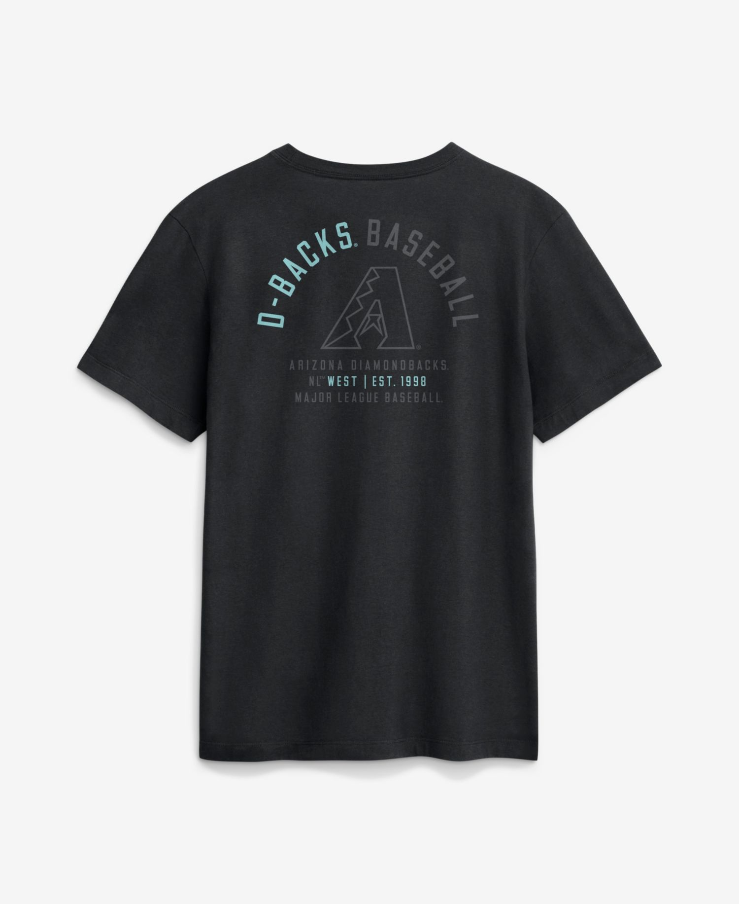 Men's Black Arizona Diamondbacks Split Logo T-Shirt