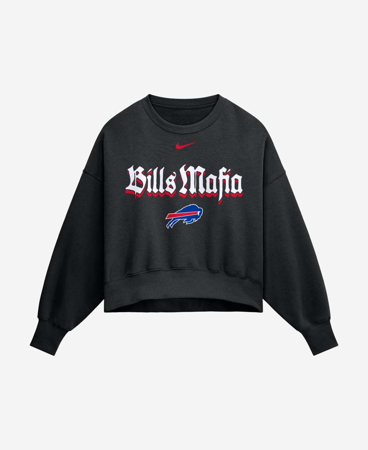 Women's Nike Black Buffalo Bills Bills Mafia Oversized Fleece Sweatshirt