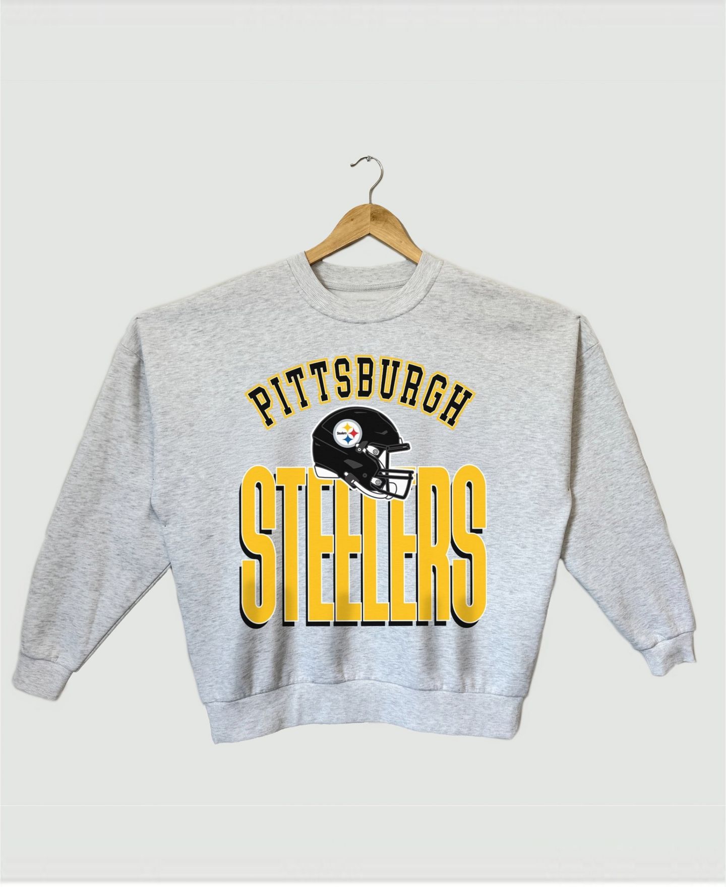 Женская толстовка Gameday Couture Ash Pittsburgh Steelers Fierce Focus Premium Oversized Fleece Pullover — фото 2