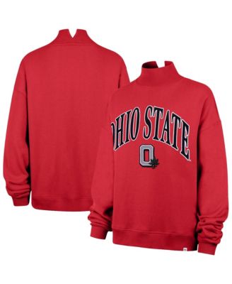 Women's Scarlet Ohio State Buckeyes Mock Neck Sweatshirt