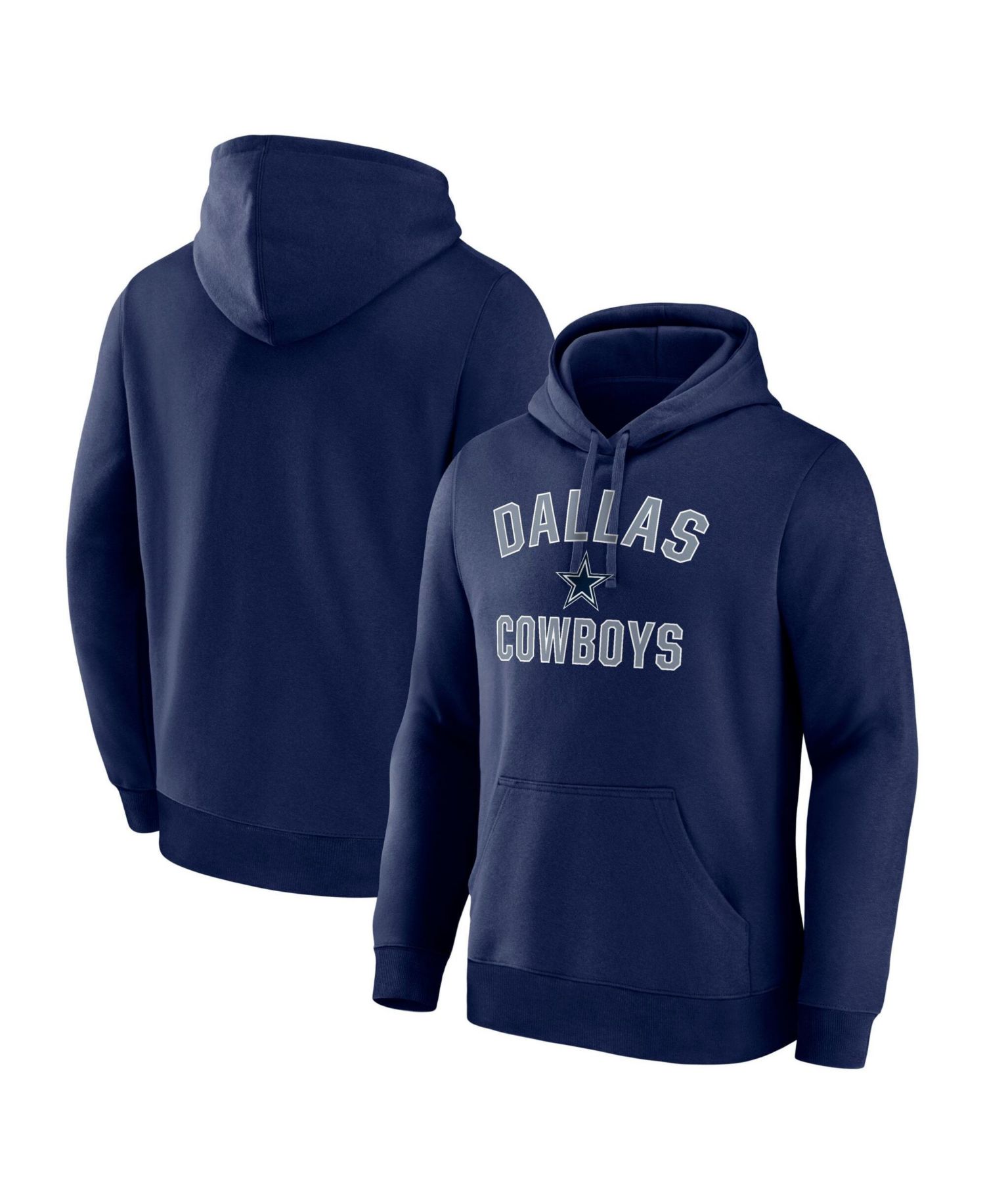 Men's Navy Dallas Cowboys Arch Victory Hoodie