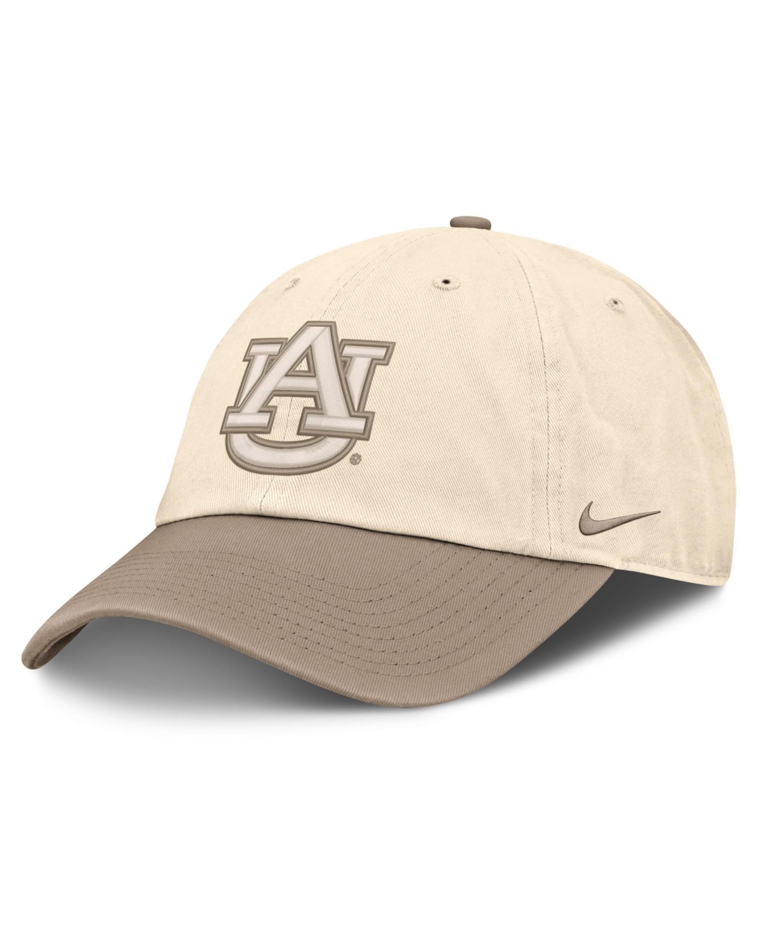 Men's Natural/Khaki Auburn Tigers Two-Tone Club Adjustable Hat