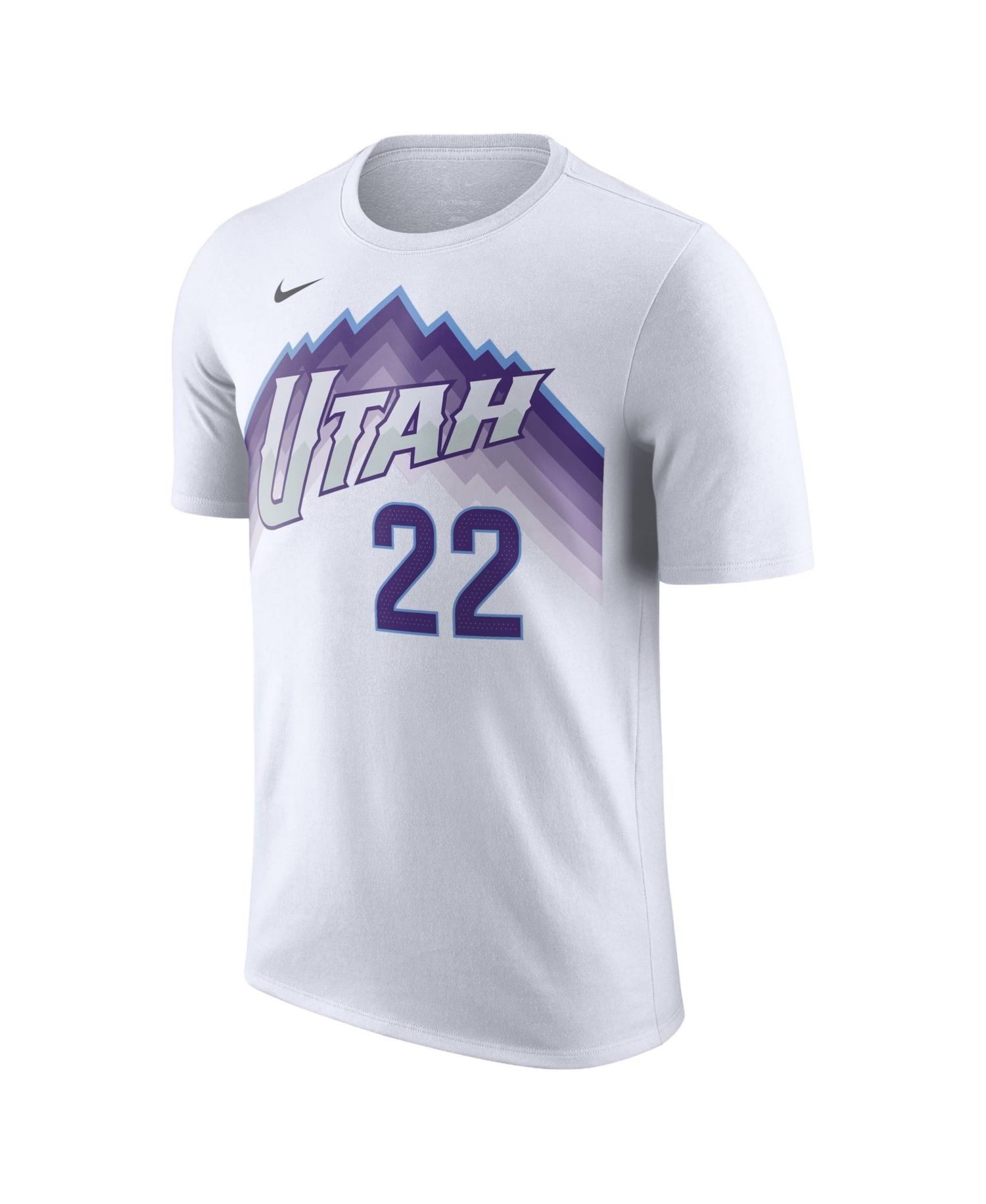 Men's and Women's Darryn Peterson White Utah Jazz Association Edition Name & Number T-Shirt