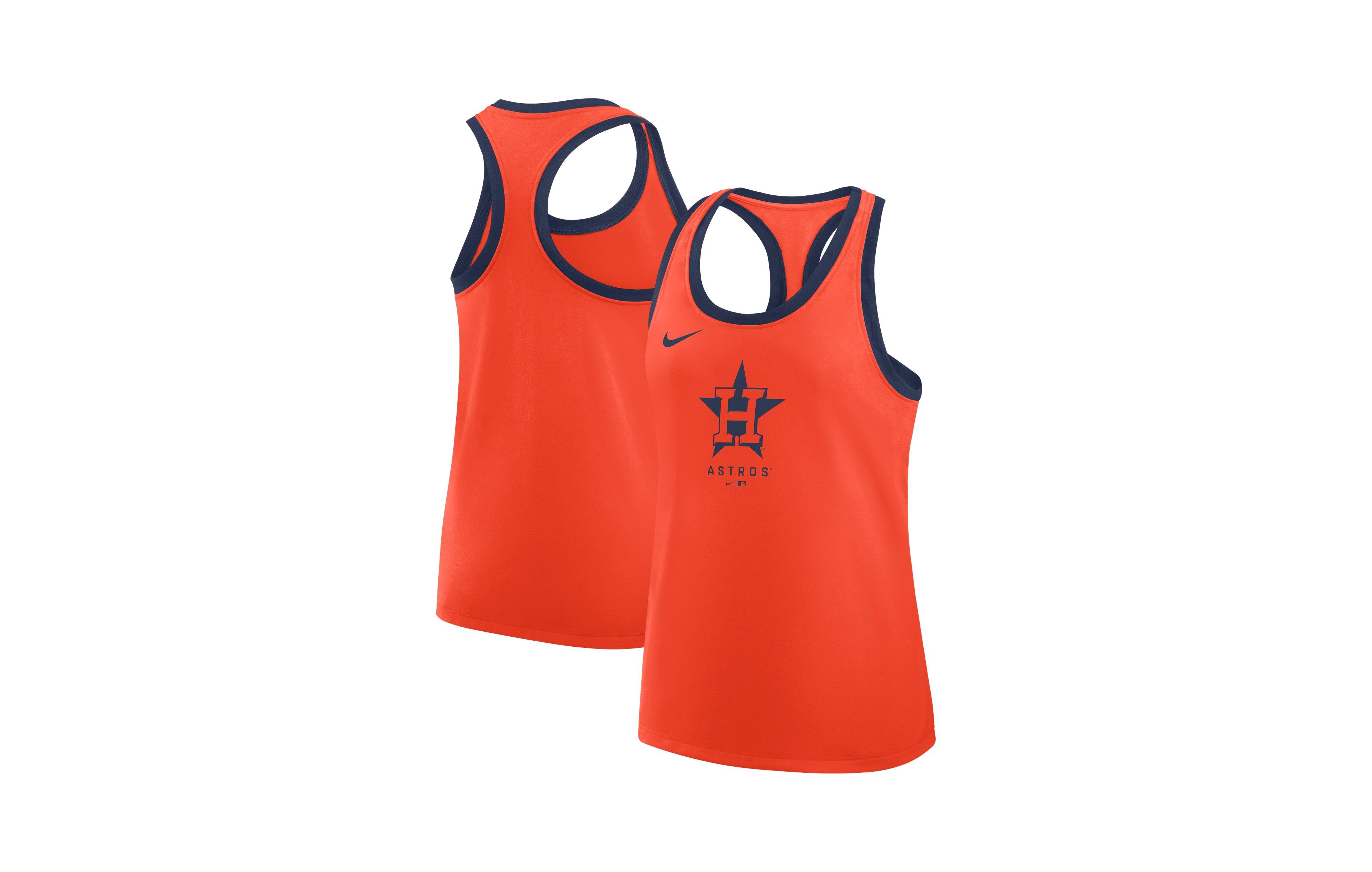 Nike Women's Houston Astros Tri-Blend Racerback Tank Top