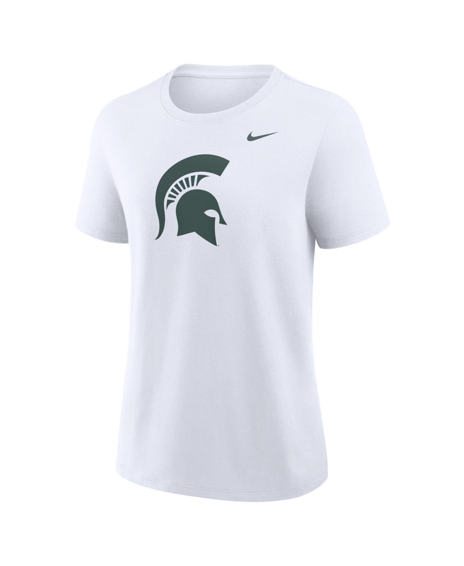 Women's White Michigan State Spartans Primary Logo T-Shirt