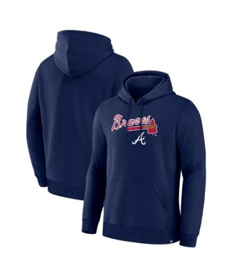 Men's Navy Atlanta Braves Lock-Up Legacy Hoodie