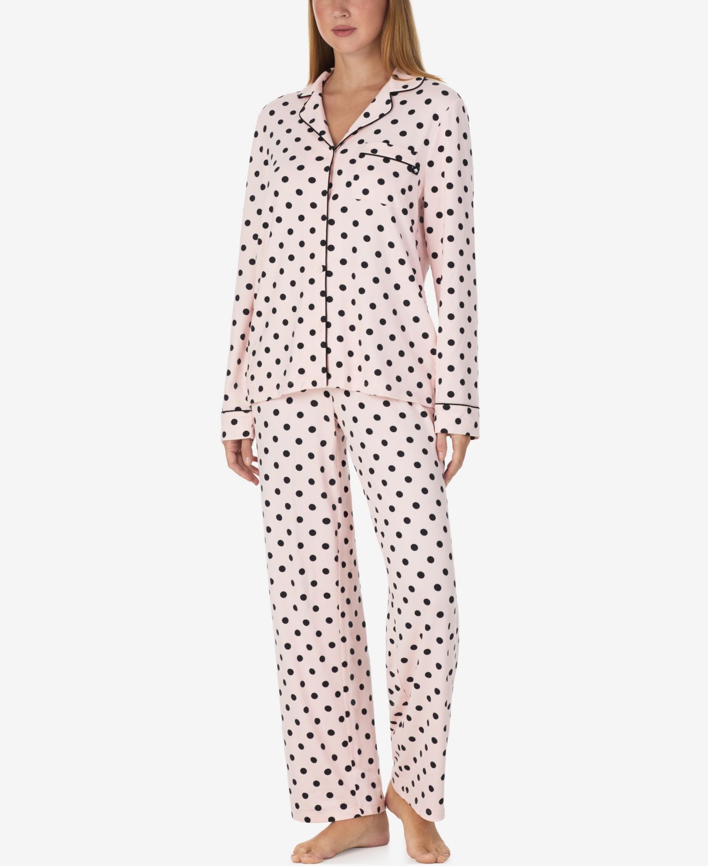 Пижамный комплект, джерси, 2 предмета — kate spade new york, цвет: Пудровый — фото 2