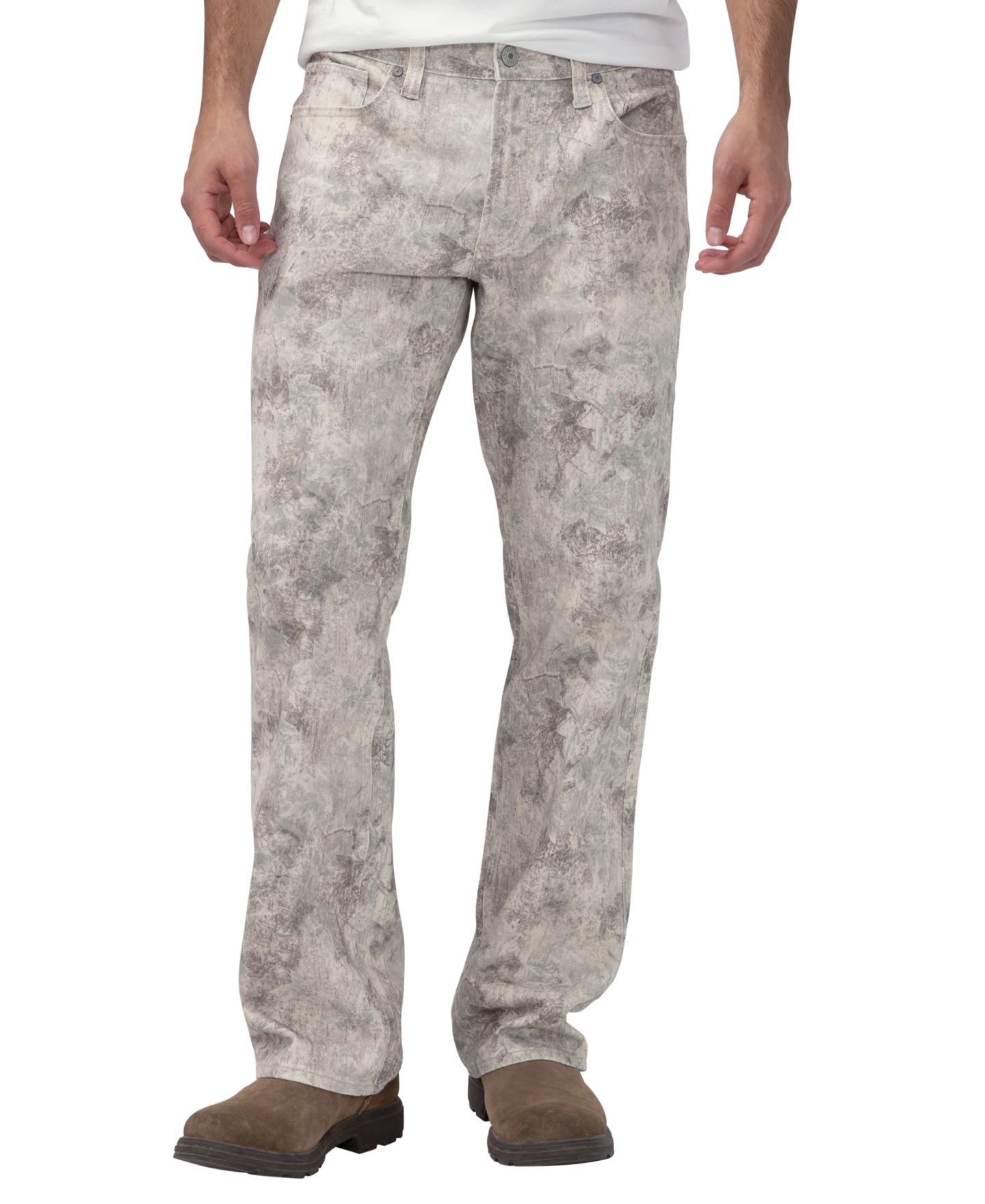 Мужские джинсы Silver Jeans Co. Zac Relaxed Straight-Leg, цвет: Distressed Tree — фото 1