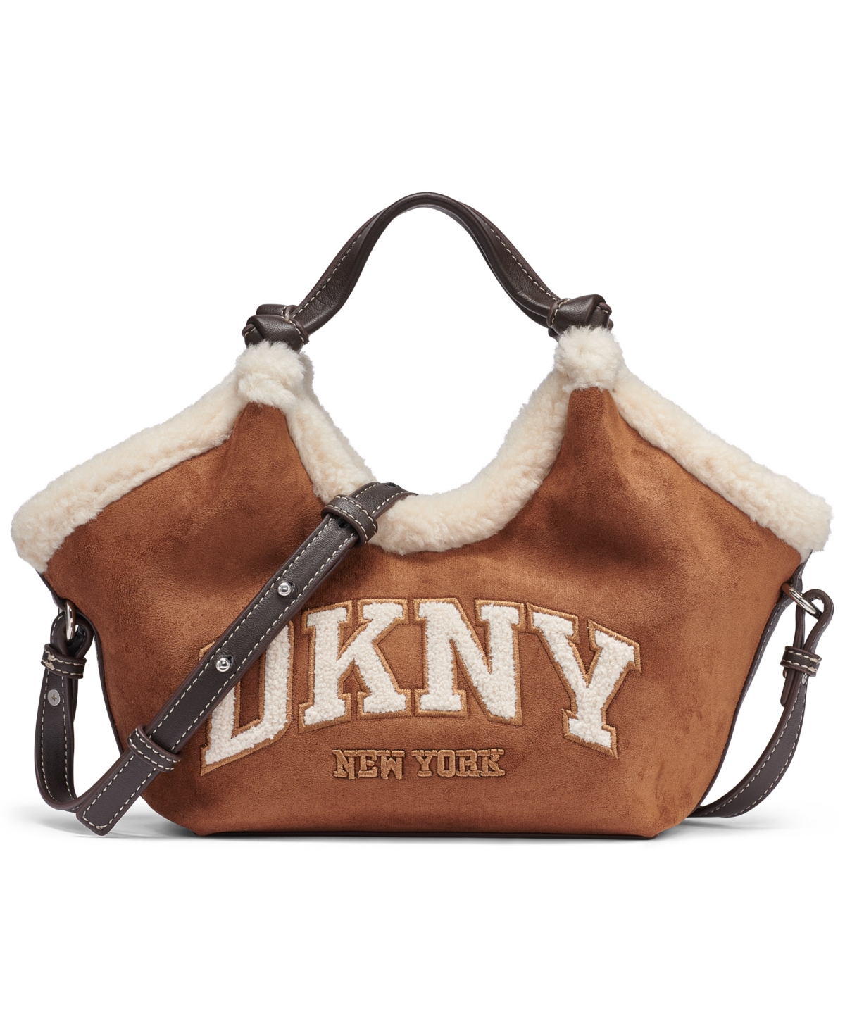 Dkny Paula Suede Small Crossbody Tote Handbag