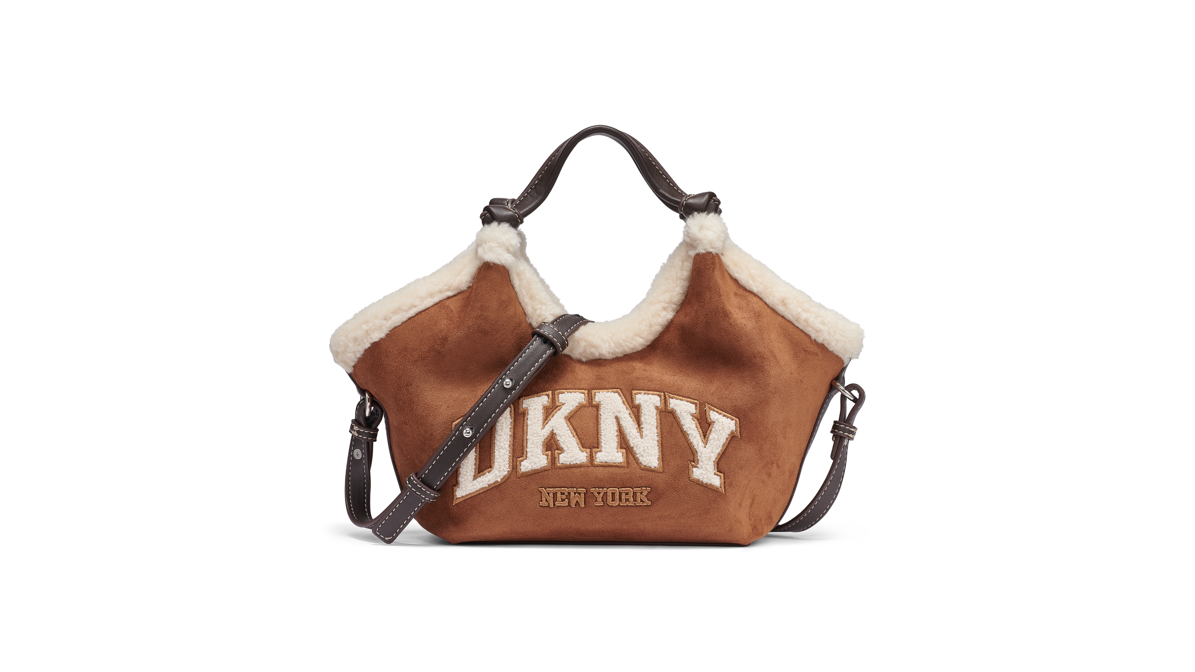 Dkny Paula Suede Small Crossbody Tote Handbag