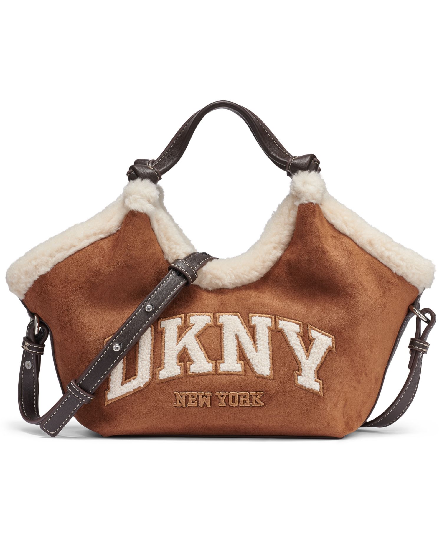 Paula Suede Small Crossbody Tote Handbag