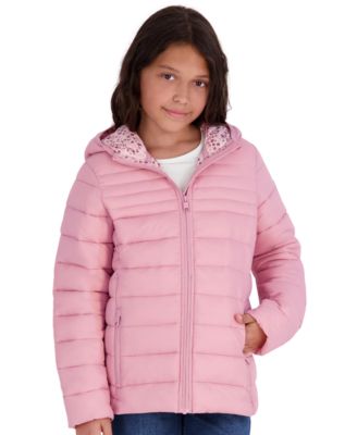 Girls' 5-16 Lightweight Hooded Packable Jacket