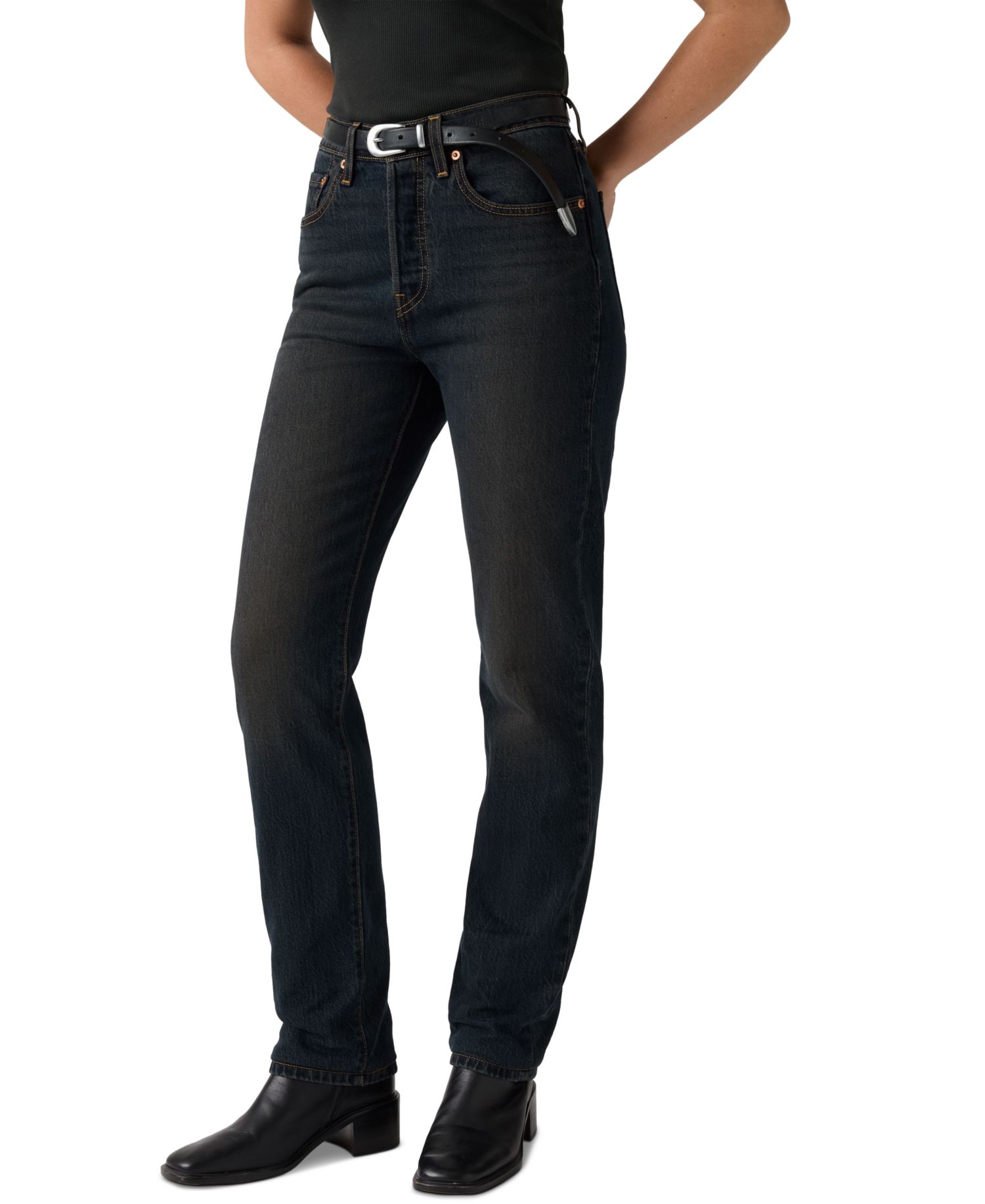 Trendy Plus Size 501 Original-Fit Straight-Leg Jeans
