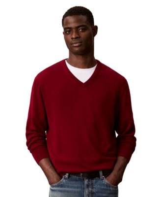 Men's Merino Wool Classic-Fit V-Neck Sweater