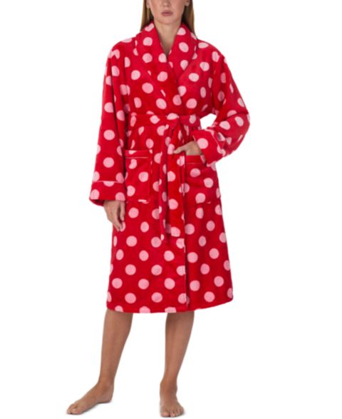 Халат Chenille, длинный рукав, с запахом — Kate Spade New York, цвет: Красный