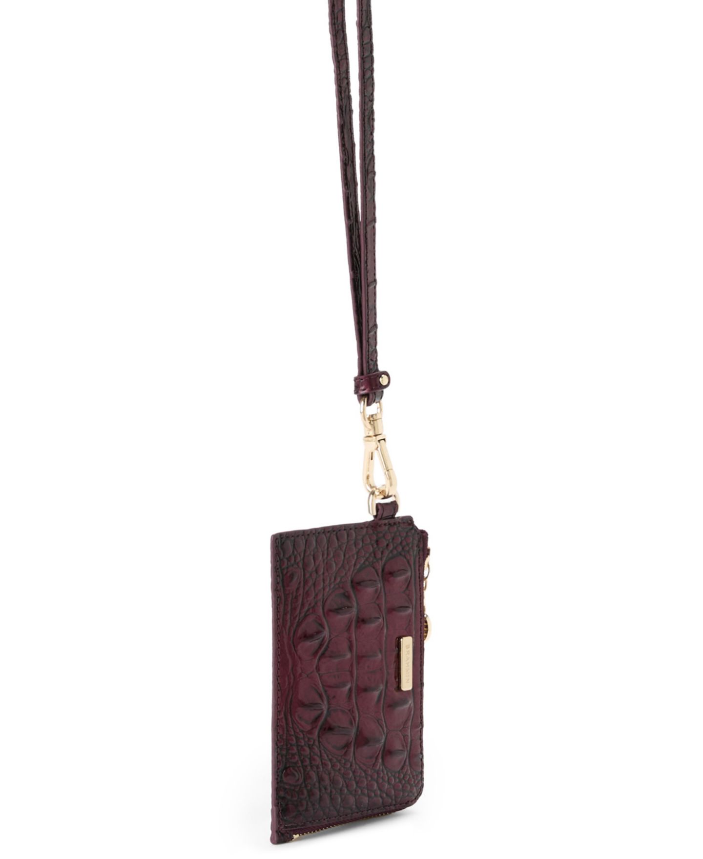 Женский кошелёк Brahmin Esther Lanyard Card Case, цвет: Тёмно-бордовый — фото 3