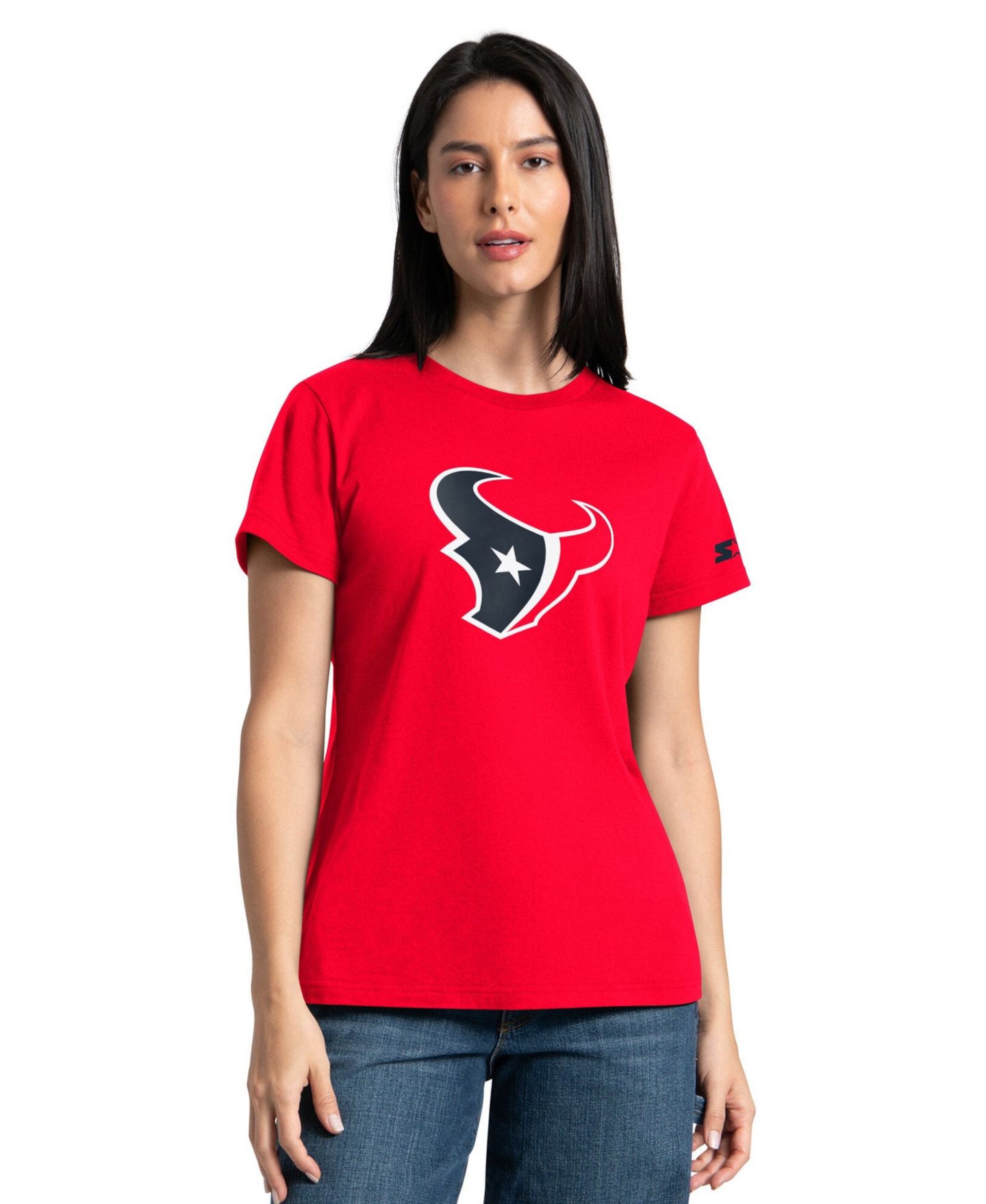 Женские худи Starter Red/Navy Houston Texans & T-Shirt Combo Pack — фото 3