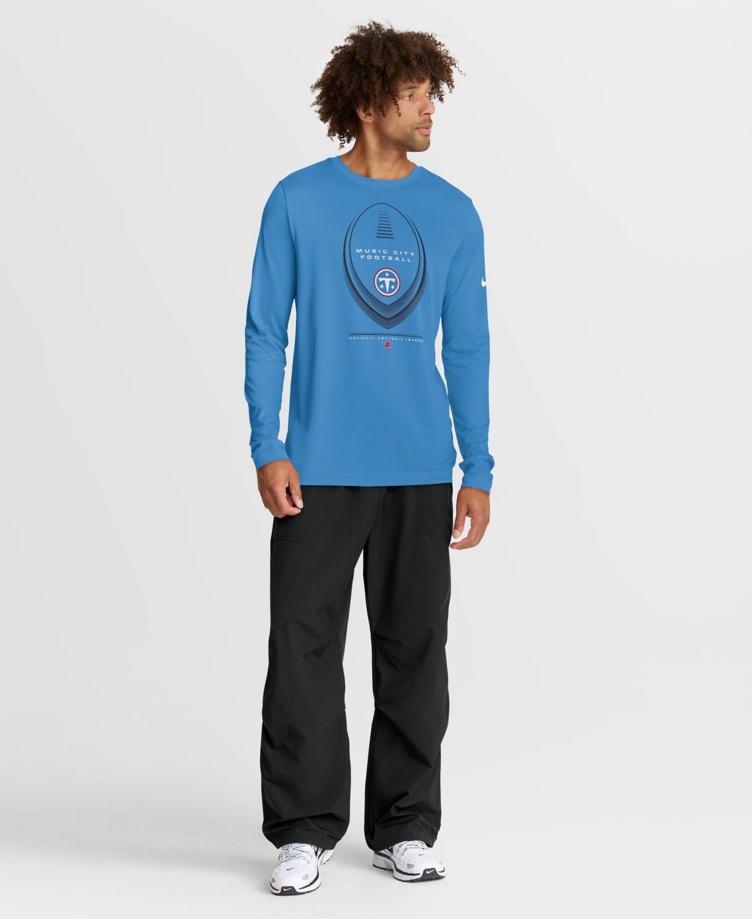 Men's Light Blue Tennessee Titans Legend Icon Dri-FIT Long Sleeve T-Shirt