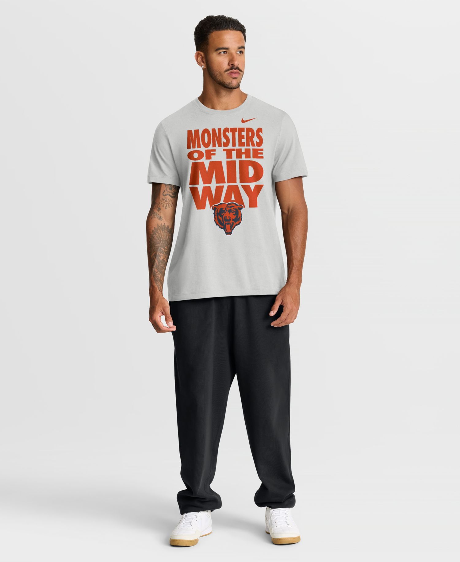 Men's Gray Chicago Bears We Run This T-Shirt