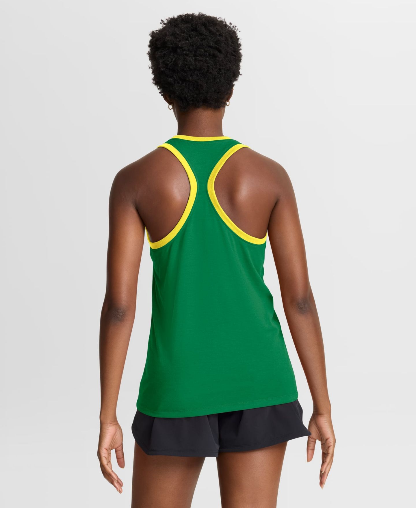 Женский топ Nike Green Oregon Ducks Uni Name Tri-Blend Dri-FIT — фото 2