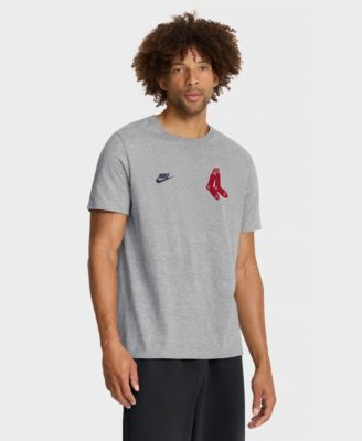 Men's Heather Gray Boston Red Sox Cooperstown 2-Hit T-Shirt
