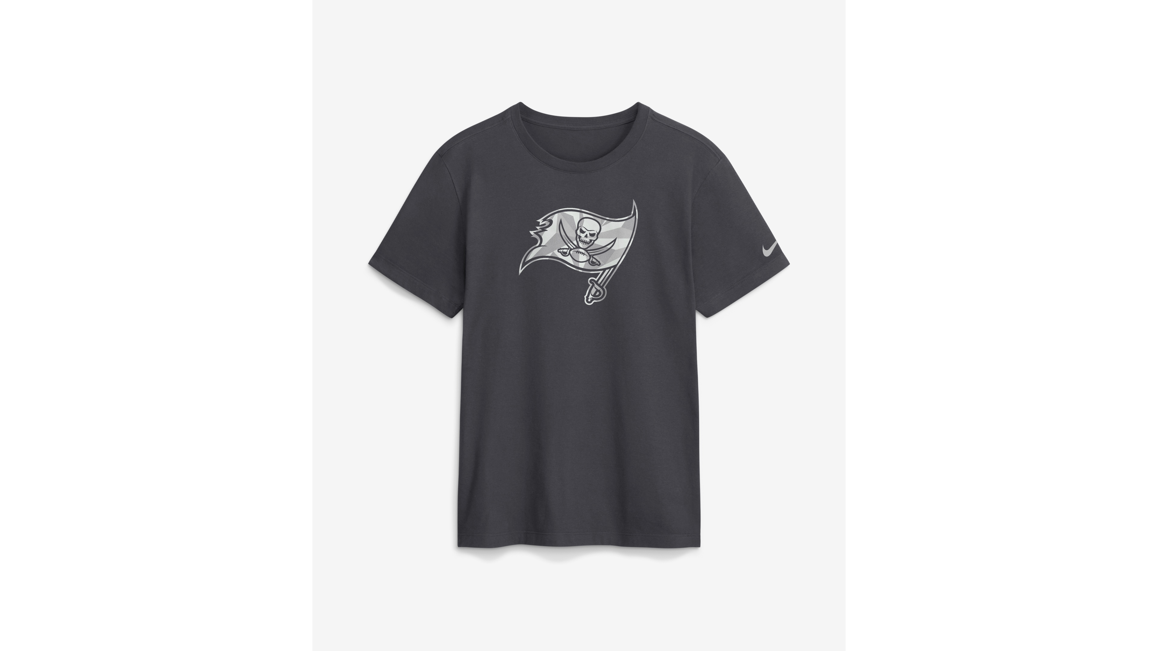 Nike Men's Anthracite Tampa Bay Buccaneers Fractal Logo T-Shirt