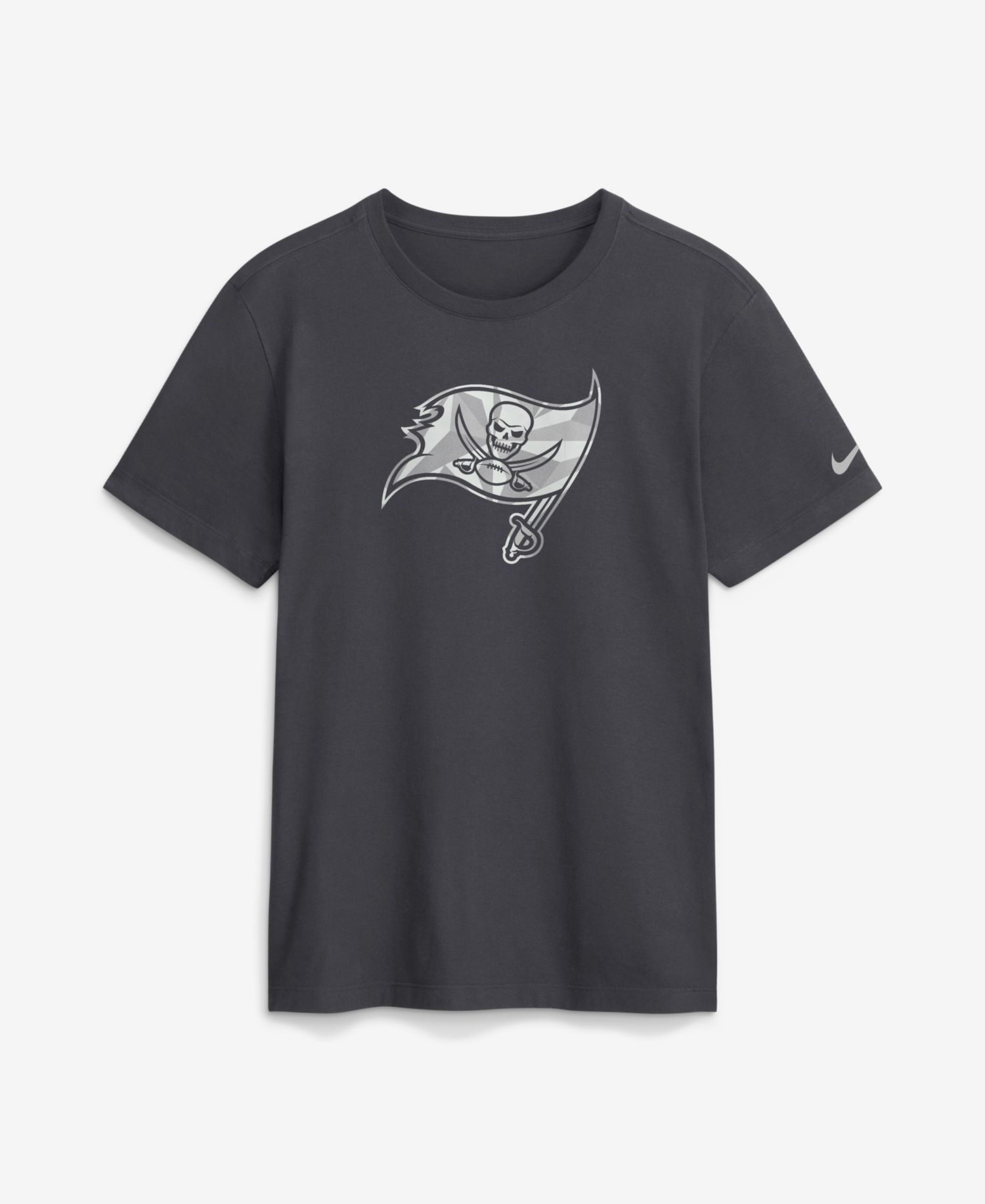 Men's Anthracite Tampa Bay Buccaneers Fractal Logo T-Shirt