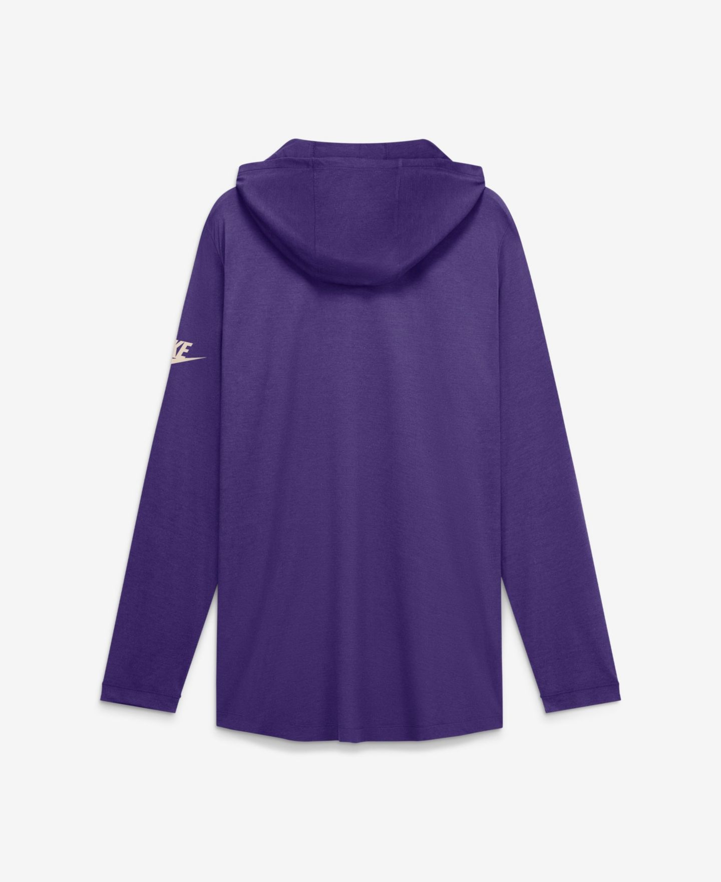Мужская футболка Nike Purple LSU Tigers Legacy Arch Tri-Blend Long Sleeve Hooded — фото 2