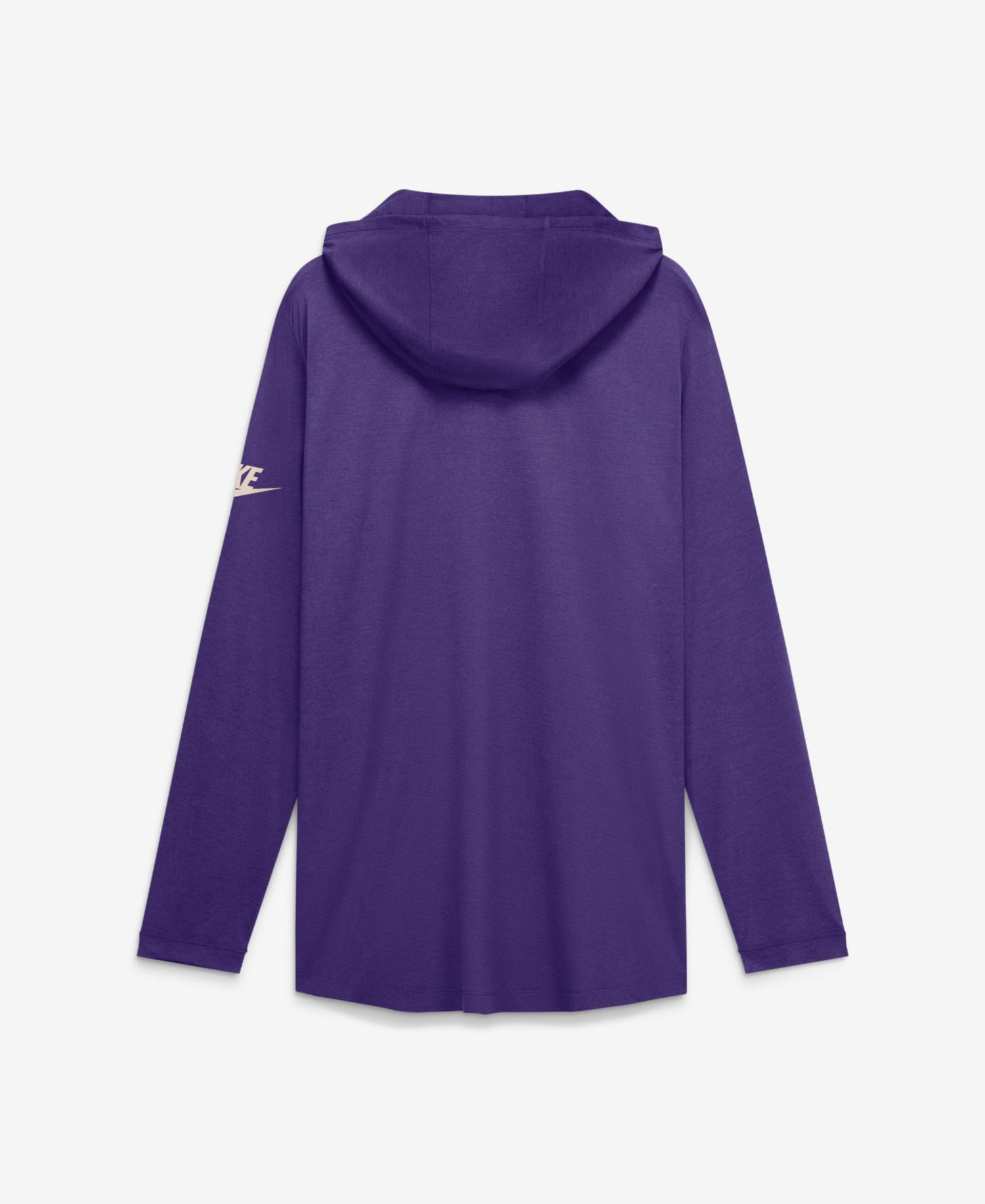 Men's Purple LSU Tigers Legacy Arch Tri-Blend Long Sleeve Hooded T-Shirt