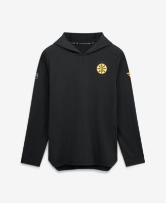 Men's Black Boston Bruins Authentic Pro Train Lightweight Hoodie