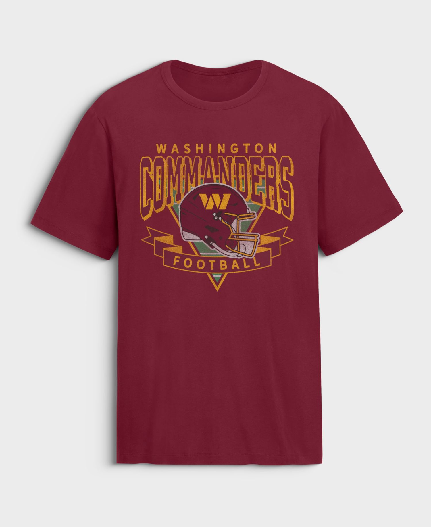 Men's Burgundy Washington Commanders Old Fashion Rushing Legacy Cotton T-Shirt
